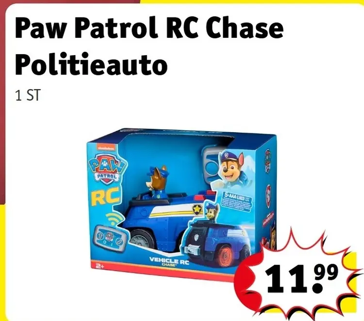 Aanbieding: Paw Patrol RC Chase Politieauto