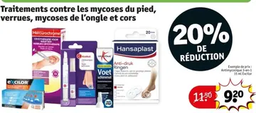 Offre: Traitements contre les mycoses du pied, verrues, mycoses de l'ongle et cors