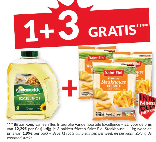 Promotie: Frituurolie Vandemoortele Excellence / Saint Eloi 