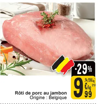 Offre: Rôti de porc au jambon