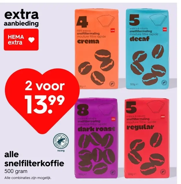 Promotie: Snelfilterkoffie