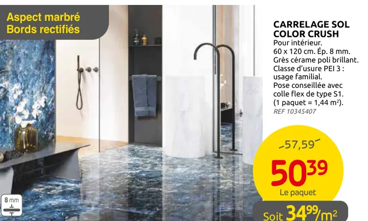 Offre: Carrelage sol color crush