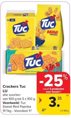 Promotie: Crackers Tuc