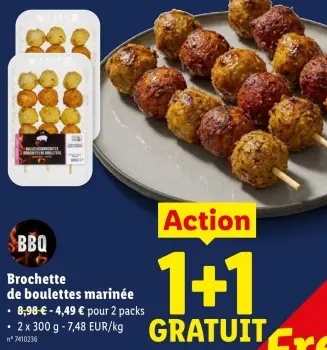 Offre: Brochette de boulettes marinée
