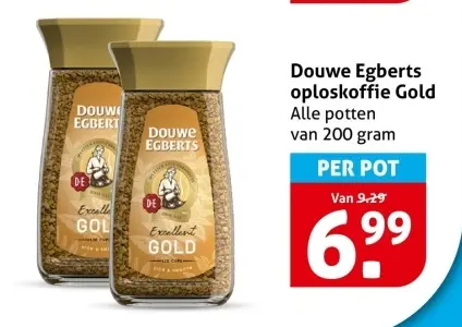 Aanbieding: oploskoffie Gold