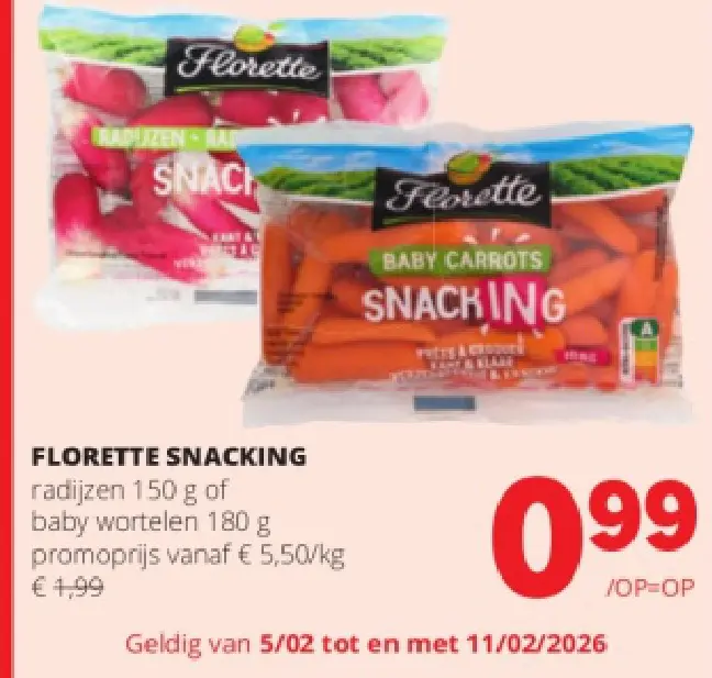 Promotie: Florette snacking