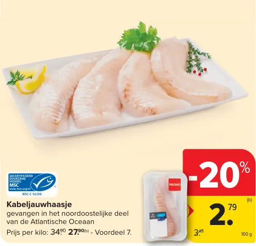 Promotie: Kabeljauwhaasje