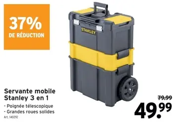 Offre: Servante mobile Stanley 3 en 1