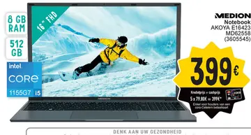 Aanbieding: MEDION Notebook AKOYA E16423 MD62558