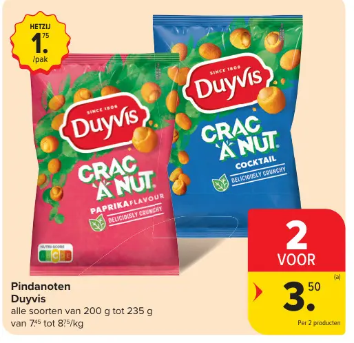 Promotie: Pindanoten