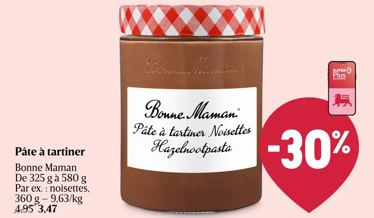 Offre: Pâte à tartiner