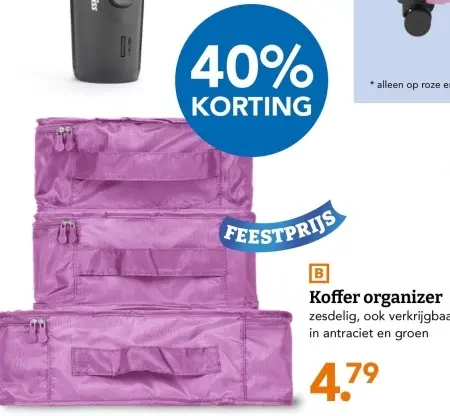 Aanbieding: Koffer organizer