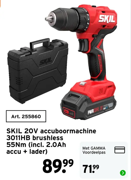 Aanbieding: 20V accuboormachine 3011HB