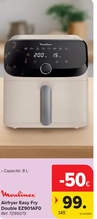 Offre: Airfryer Easy Fry Double EZ901AF0