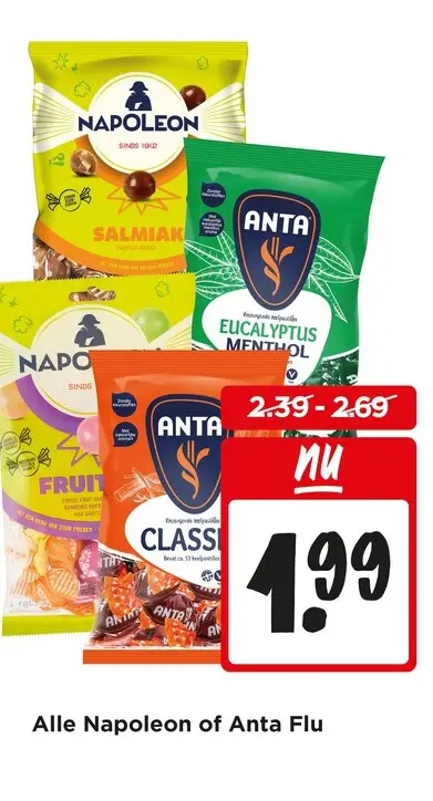 Aanbieding: Alle Napoleon of Anta Flu