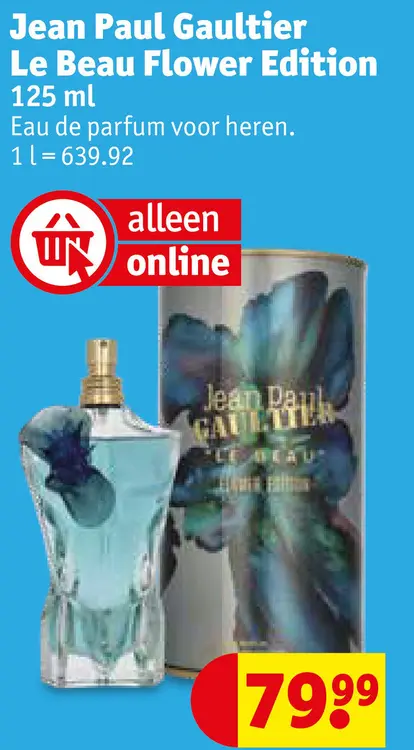 Promotie: Jean Paul Gaultier Le Beau Flower Edition
