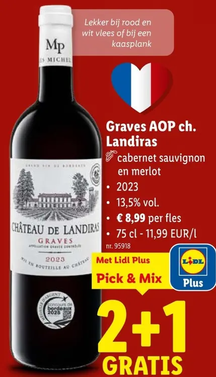 Promotie: Château de Landiras Graves AOP ch. Landiras