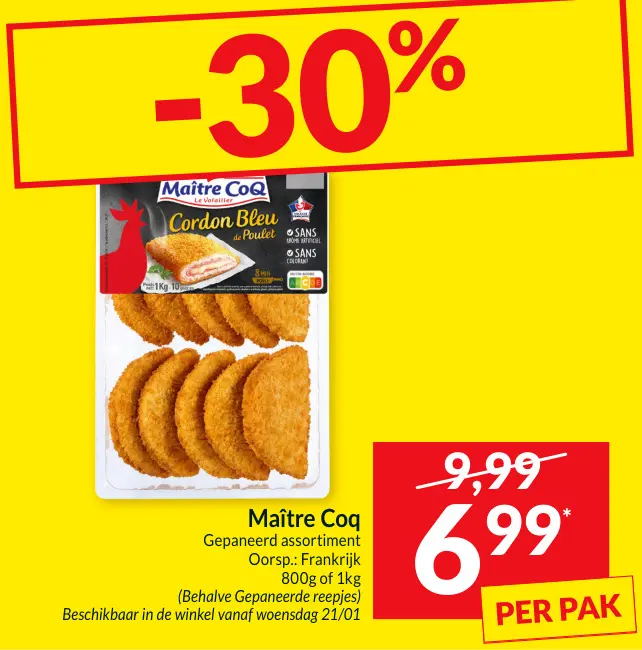 Promotie: Cordon Bleu de Poulet