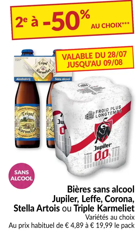 Offre: Bières sans alcool