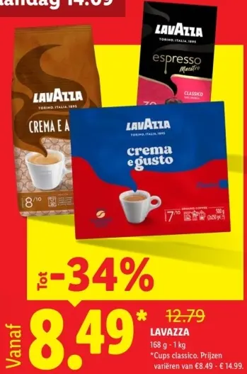 Aanbieding: Koffiebonen, gemalen koffie of cups