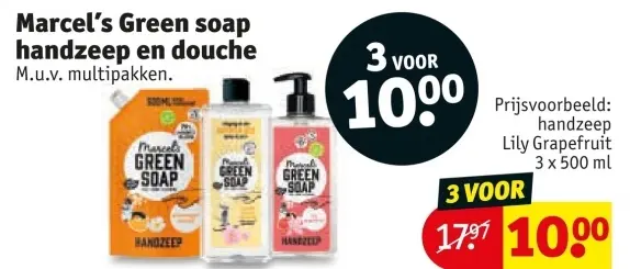 Aanbieding: Green soap handzeep en douche
