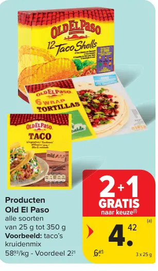 Promotie: Old El Paso alle soorten