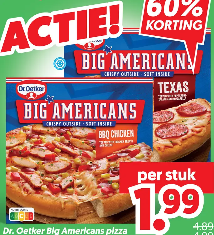 Aanbieding: Big Americans pizza