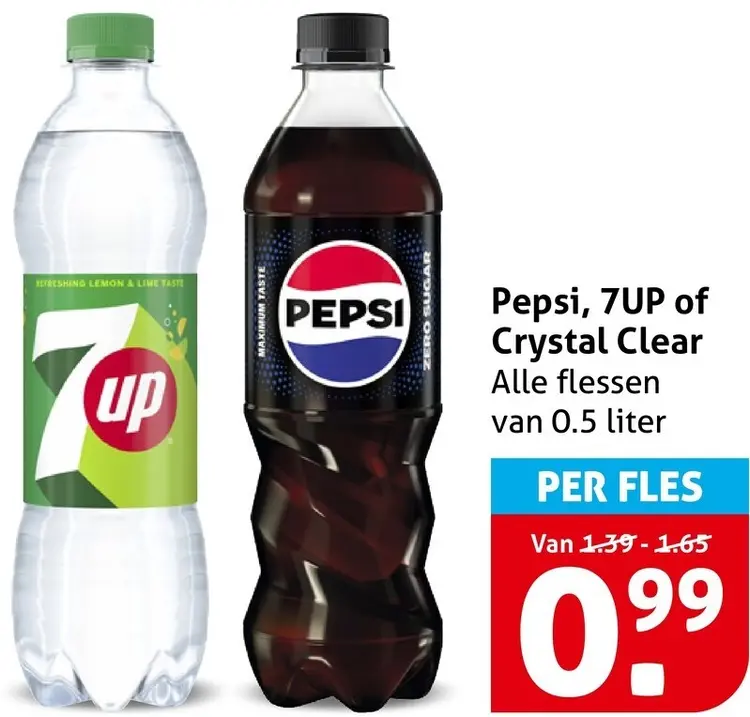 Aanbieding: 7UP of Crystal Clear