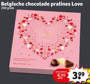 Aanbieding: Belgische chocolade pralines Love