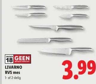 Aanbieding: RVS mes