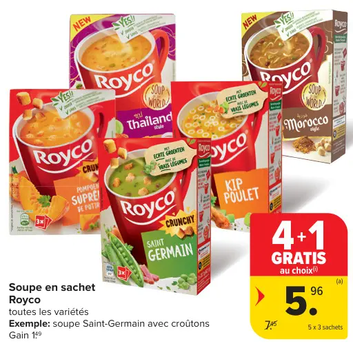 Offre: Soupe en sachet