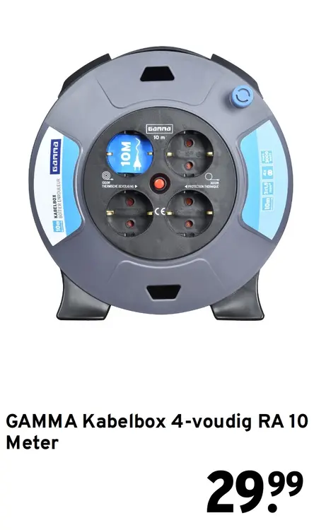 Aanbieding: Kabelbox 4-voudig RA 10 Meter