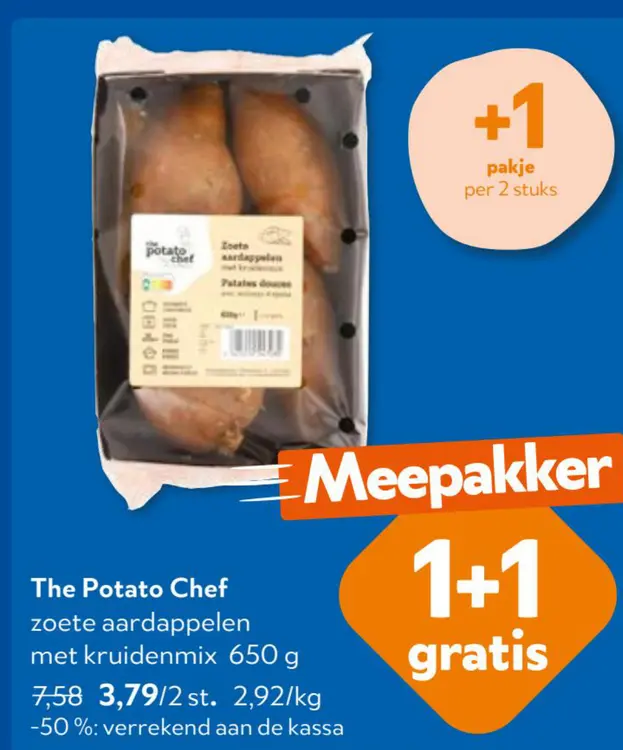 Promotie: Zoete aardappelen met kruidenmix