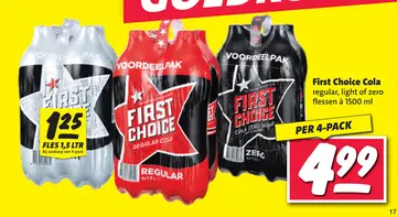 Aanbieding: First Choice Cola