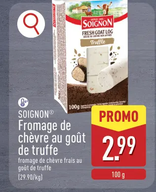Offre: Fromage de chèvre au goût de truffe
