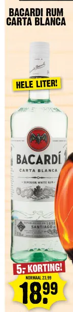 Aanbieding: Bacardi rum carta blanca