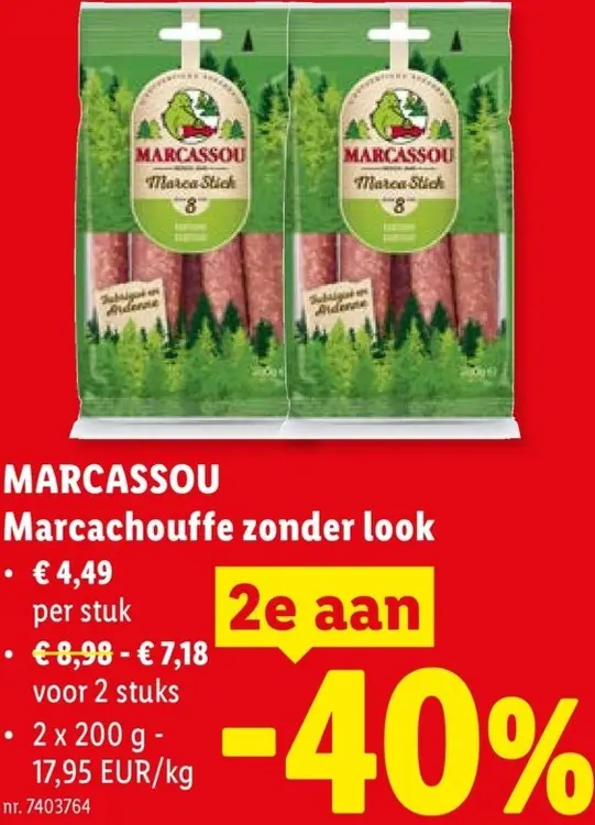 Promotie: Marcassou Marcachouffe zonder look