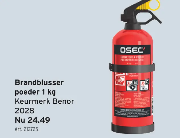 Promotie: Brandblusser