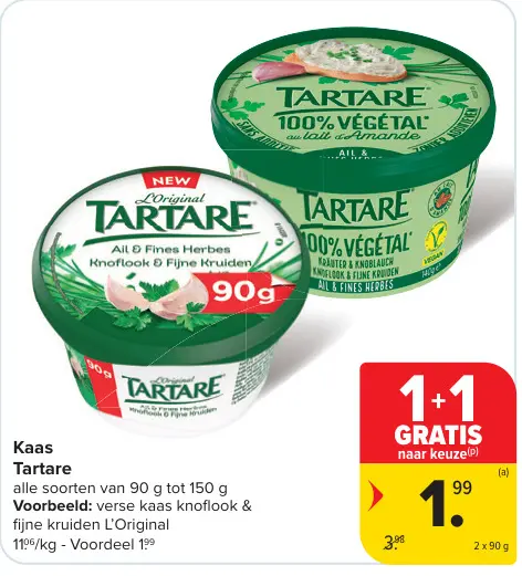 Promotie: Kaas Tartare