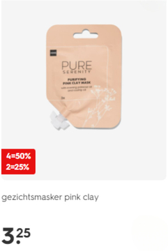 Aanbieding: gezichtsmasker pink clay