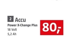 Aanbieding: Accu Power X-Change Plus