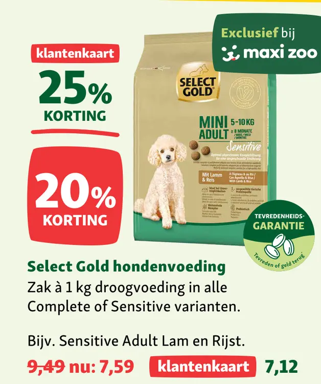 Aanbieding: hondenvoeding