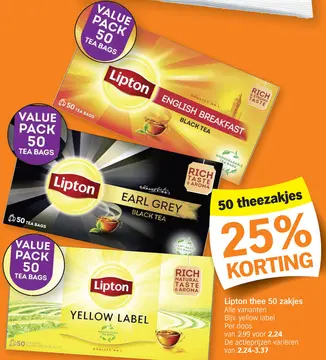 Offre: Lipton thee