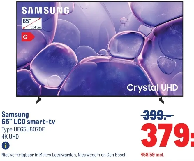 Aanbieding: 65" LCD smart-tv