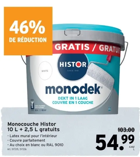 Offre: Monocouche Histor