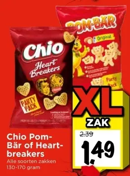 Aanbieding: Chio Pom-Bär of Heartbreakers