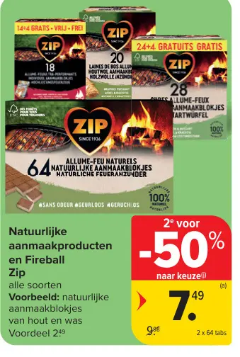 Promotie: Natuurlijke aanmaakproducten en Fireball