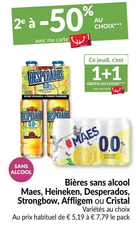 Offre: Bières sans alcool