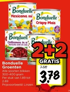 Aanbieding: Bonduelle Groenten