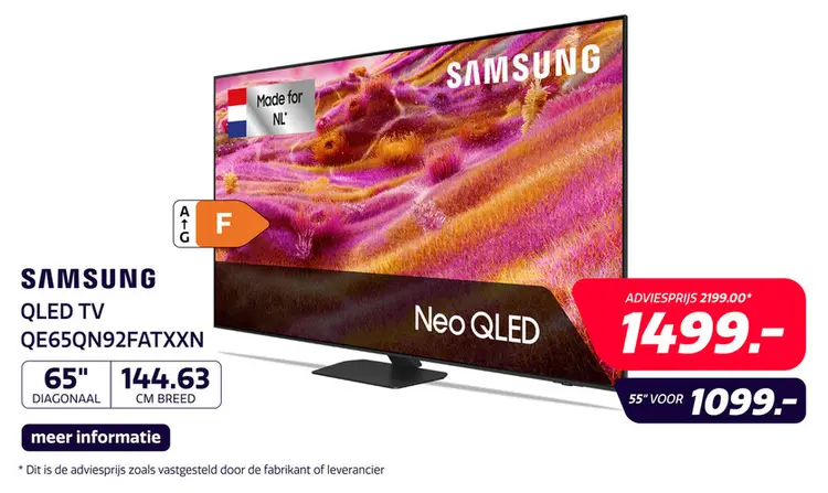 Aanbieding: Samsung 65" NEO QLED QN92F Mini LED (2025)